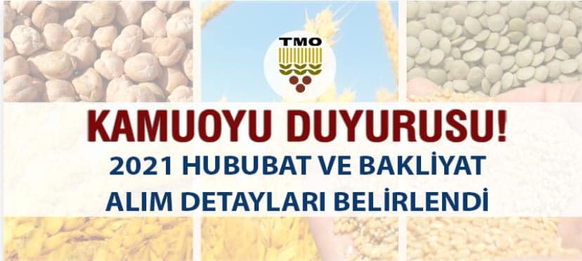 2021 Hububat ve Bakliyat Alım Detayları Belirlendi