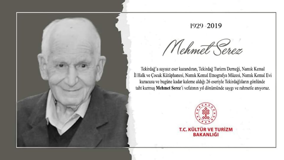 Vefatının yıl dönümünde büyük usta Mehmet Serez'i saygı ve rahmetle anıyoruz