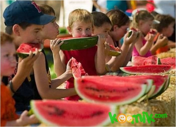 Karpuz yeme yarışması...