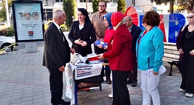 Babaeski’de sağlık standı kuruldu