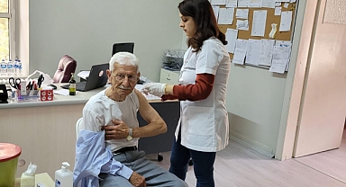 Grip aşısı yapıldı
