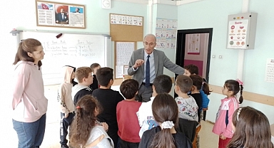 İlçe Milli Eğitim Müdürü okul ziyaretlerine devam ediyor