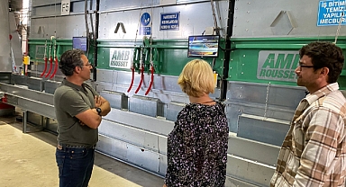 İlçe Müdürü ceviz çiftliğini ziyaret etti