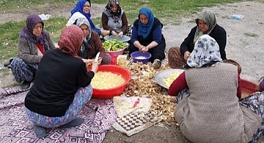 Kırklareli Köy Kadınlarından İmece Dayanışması