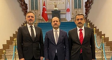 Milletvekili Sarıçam ve Vali Ekici, Adalet Bakan Yardımcısı Ramazan Can'ı Ziyaret Etti