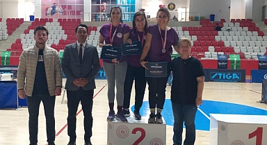 Müdürlüğün Kadın Masa Tenisi ekibi Marmara Bölge 2.si oldu