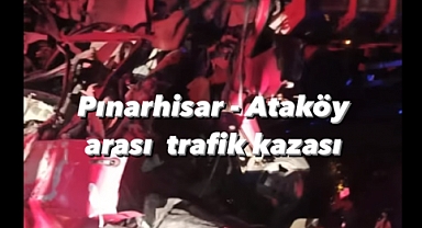 Pınarhisar - Ataköy Arasında Trafik Kazası: 1 Ölü, 2 Yaralı