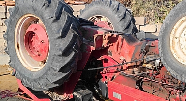  Traktör Kazası: 2 Yaralı