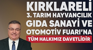 3. Tarım Fuarı bugün başlıyor!