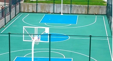 Atıl alan basketbol sahasına çevrildi