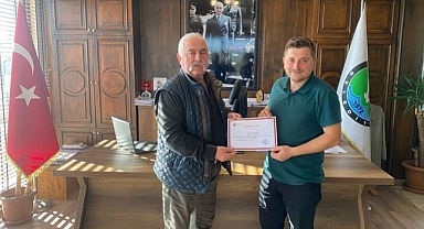 AYDIN'a Teşekkür Belgesi Verdi...