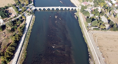 Edirne'de son yağışlarla nehirlerin debileri arttı