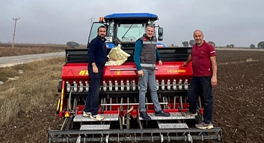 Hububat ekiliş alanları ziyaret edildi