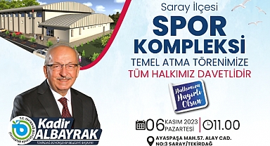 Kapalı Spor Salonu'nun temeli atılacak
