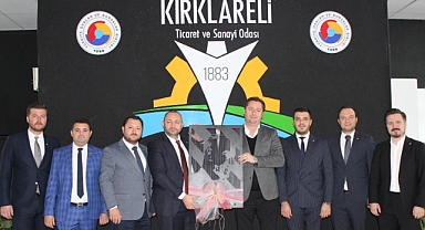Kırklareli TSO Meclis Başkanı Özsan’ı ziyaret etti 