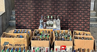 Koli koli içki ele geçirildi