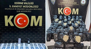 Külçe altın ve kaçak malzemeler ele geçirildi