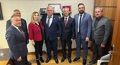 Makamında ağırladı...