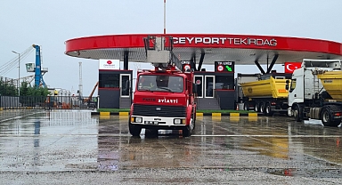 Römorkörde çıkan yangında dumandan etkilendi