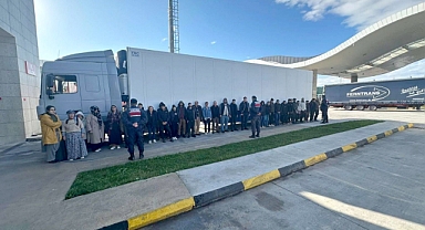 TIR dorsesinde 36 kaçak göçmen yakalandı