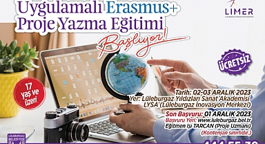 Uygulamalı Erasmus+ Proje Yazma Eğitimi başlıyor