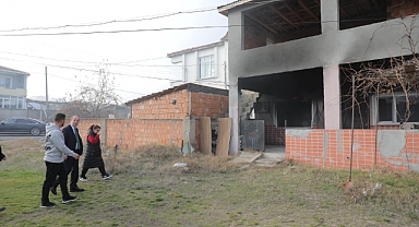 Başkan Gürkan acılı aileyi yalnız bırakmadı