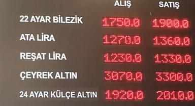 Bir çeyrek 3 bin 300 TL