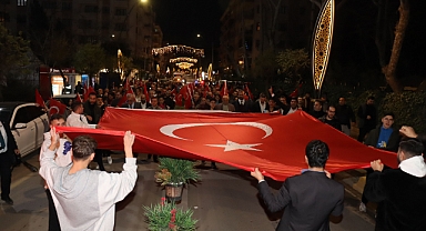 Edirne'de şehitler için yürüyüş düzenlendi