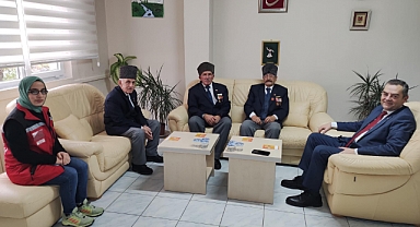 Gazilerden İl Müdürü Özbaş’a Ziyaret