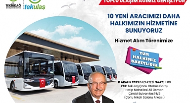 Hizmet alım töreni 11 Aralık’ta