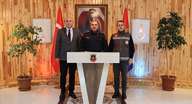 İl Tarım Müdürü Karaca, Jandarma komutanı Akyüz’ü ziyaret etti