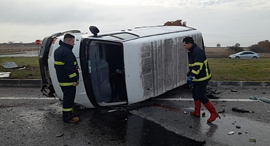 İtfaiye ekipleri, trafik kazasına müdahale etti