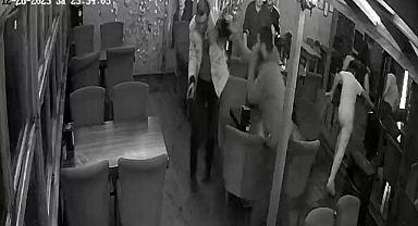 Kafede 'yüksek ses' cinayeti; olay anı kamerada