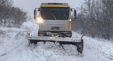 Kar Yağışına Karşı İl Özel İdaresi Ekipleri Seferber