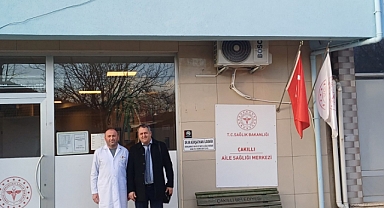 Kırklareli İl Sağlık Müdürlüğü Halk Sağlığı Hizmetleri Başkanı Dr. Murat KILIÇ, Çakıllı Aile Sağlık Merkezi'ni Ziyaret Etti