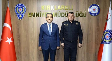 Kırklareli Valisi Birol Ekici, Emniyet Müdürlüğü'nü Ziyaret Etti