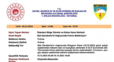 Meteoroloji uyardı!