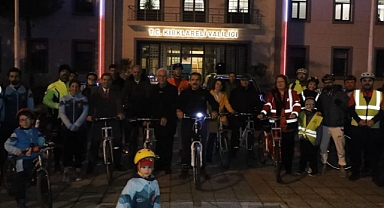 Sağlıklı bir hayat için pedal çevirdiler