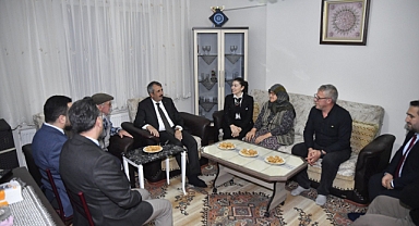 Şehit ailesi yalnız bırakılmadı