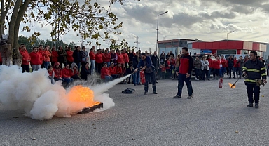 Temel Yangın Bilgisi ve Tahliye Tatbikatı Düzenledi
