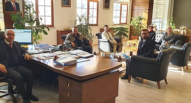 TÜGVA İlçe Temsilcisi Yusuf Erginuğuzlu, Lüleburgaz Kaymakamı Salih Yüce'yi Ziyaret Etti