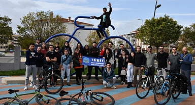 Üniversiteli bisiklet severlerden Lüleburgaz turu