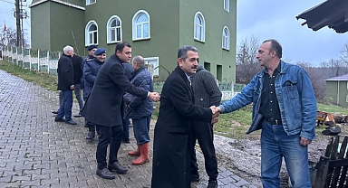 Vali Birol Ekici, Yesilce Köyü Muhtarı Erdinç Ertuğrul'u Ziyaret Etti