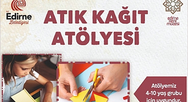 Atık Kağıt Atölyesi 7 Ocak'ta