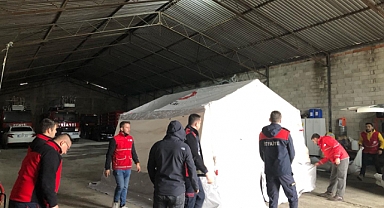 Babaeski İtfaiyesi Çadır Kurma Eğitimi Aldı