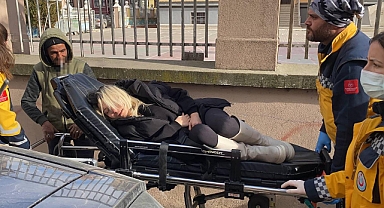 Edirne'de 5 katlı binada yangın; hamile kadın dumandan etkilendi