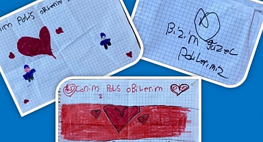 Minikler Polis Sevgisini Resimle İfade Etti