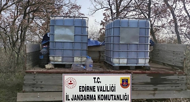 Ormanda 2 bin 200 litre sahte içki ele geçirildi