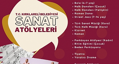 Sanat Atölyeleri başvuruları başladı