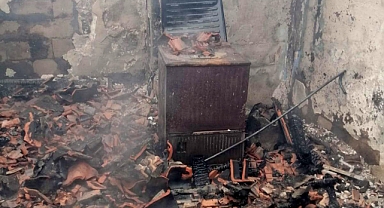 Tekirdağ'da, evde çıkan yangında alevlerin arasında kalıp öldü